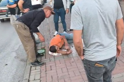 Sürücünün ölümden döndüğü anlar güvenlik kameralarına yansıdı