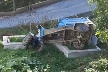 Patpatın Altında Kalan Sürücü Ölümden Döndü