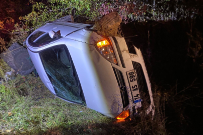 Otomobil Takla Attı! Sürücü Ölümden Döndü
