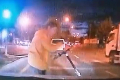 Korku Dolu Anlar Araç Kamerasına Yansıdı