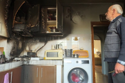Evin Mutfağı Alevlere Teslim Oldu