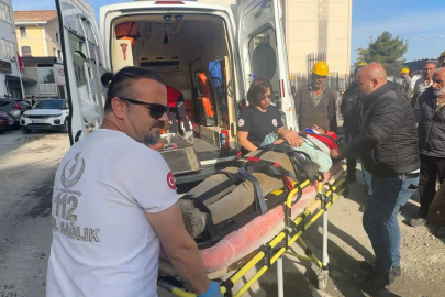 Hastane İnşaatında İşçinin Üzerine Demir Kiriş Düştü