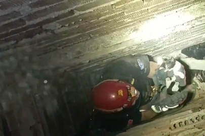 Mahsur Kalan Yavru Kedinin Yardımına İtfaiye Ekipleri Yetişti