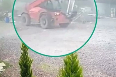 Sakarya’dan çalıp tırla Düzce’ye götürdükleri iş makinesini ormanda sakladılar