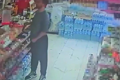 Cep telefonu hırsızlığı güvenlik kamerasına yansıdı