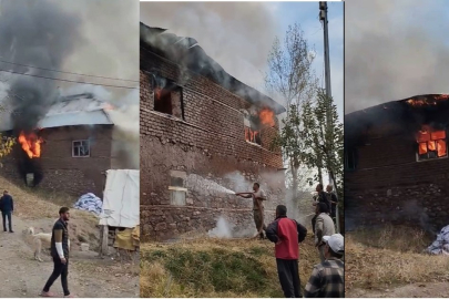 2 katlı evde yangın!