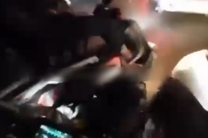 Bursa'da Motosiklet Kazası Kamerada