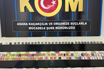 Adana’da Kaçak Sigara, Elektronik Sigara ve Cep Telefonu Operasyonu: Ürünlerin Piyasa Değeri 3 Milyon TL