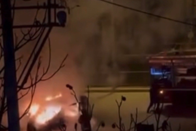 Hafif Ticari Araç Alev Alev Yandı