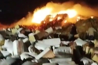 102 Ton Saman Küle Döndü