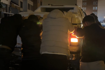 Sürücülerin yokuşla imtihanı...