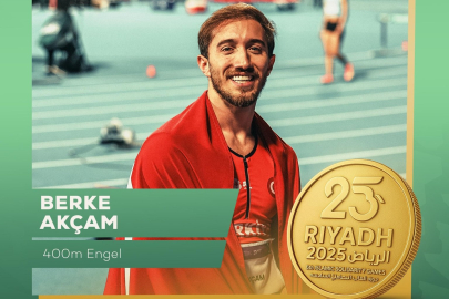 Atletizmde Berke Akçam'dan altın madalya