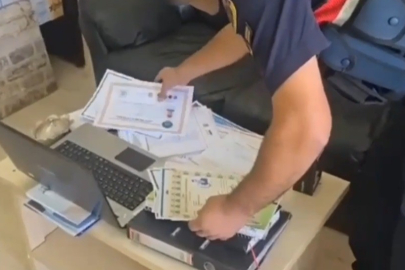 3 İlde Sahte Belge Operasyonu