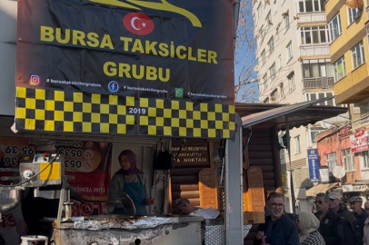 Bursa Taksiciler Grubu'ndan şehitler için lokma hayrı