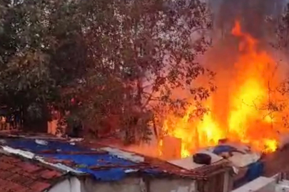 Müstakil Evin Bahçesinde Çıkan Yangın Panik Yarattı