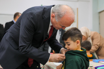 Minik çevre kahramanlarına rozet takıldı