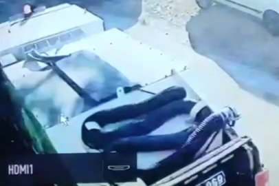 Düşürülen altının temizleme aracıyla süpürülme ve sonrasında bulunma anları kamerada