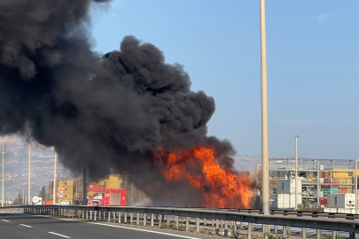 Mazot Yüklü Tanker Alevlere Teslim Oldu