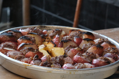 Vazgeçilmez kış lezzeti soğan kebabına havaların soğumasıyla talep arttı