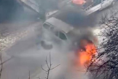 Seyir Halindeki Otomobil Alevlere Teslim Oldu