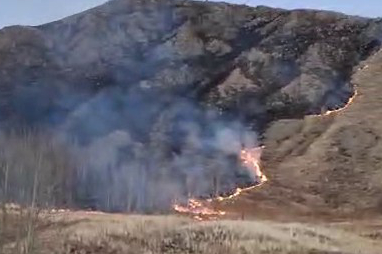 Örtü Yangını Panik Yarattı