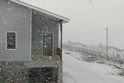 Ankara’da mevsimin ilk karı Beypazarı ilçesine yağdı