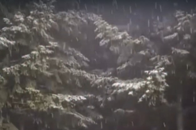 Kartepe'ye mevsimin ilk karı düştü