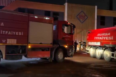 Bursa'da Fabrika Yangını