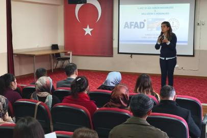"Temel Afet Bilinci Eğitimleri" hız kesmeden sürüyor