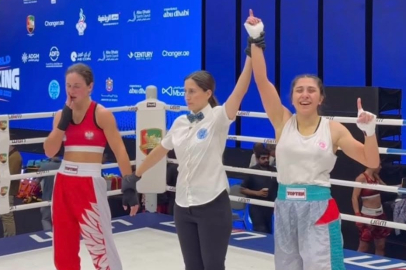 Dünya şampiyonu Asuman'a memleketinde coşkulu karşılama