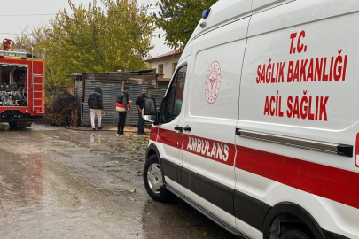 Ocaktan sıçrayan ateş, yangına neden oldu