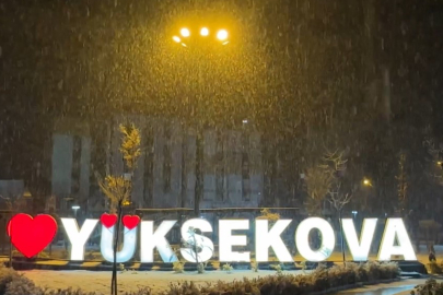 Yüksekova Beyaza Büründü