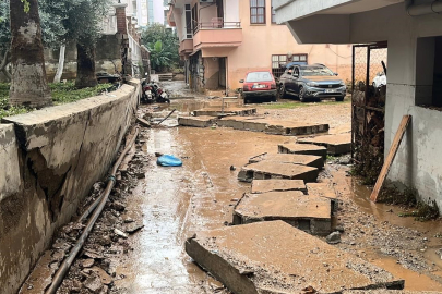 Yağışın boyutu gün ağarınca ortaya çıktı
