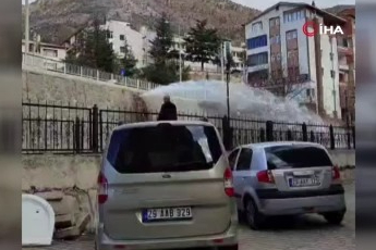 Ana su hattındaki tonlarca su Harşit Çayı’na aktı