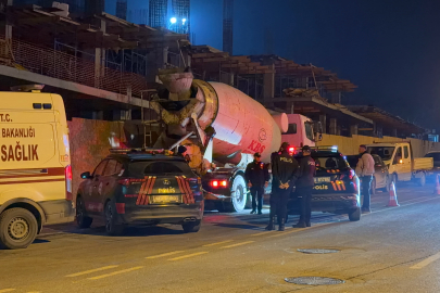 Beton mikserini temizlerken feci şekilde can verdi