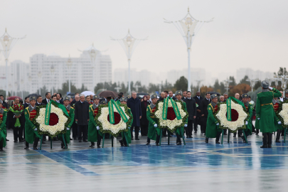 Cumhurbaşkanı Erdoğan, Türkmenistan'da...