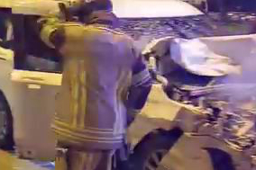 Diyarbakır'da feci zincirleme kaza kamerada: 3 yaralı