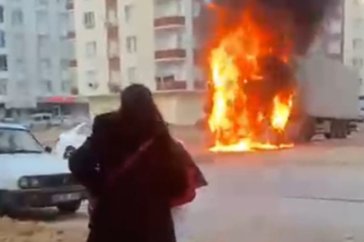 "Abla size bir şey olmaz" demesiyle tırın patlaması bir oldu