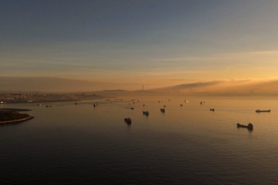 İstanbul'da sabah pusunun dron görüntüleri