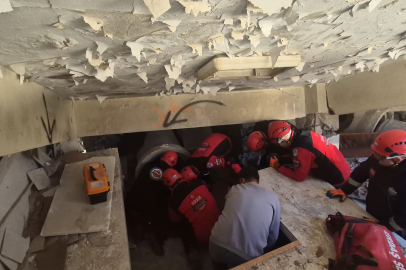 Gerçeğini aratmayan arama kurtarma tatbikatı