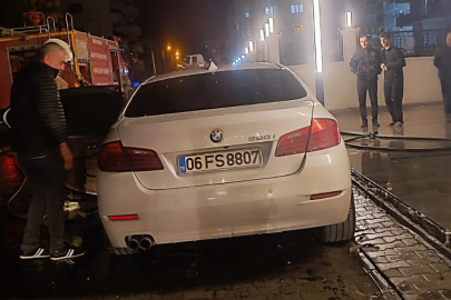 Lüks Otomobil Alev Topuna Döndü