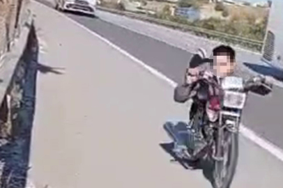 Otobanda Tehlikeli Yolculuk Kamerada