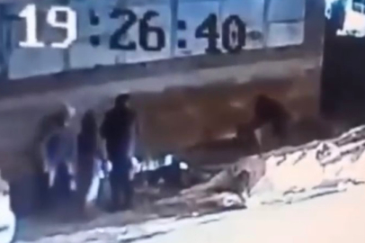 Köpeğin 3 kişiyi ısırma anı kameralara yansıdı