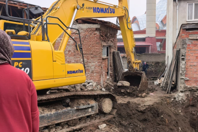 Site inşaatı için kazılan yerden insan kemikleri çıktı