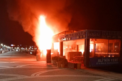 Balıkesir'de bir restoranda çıkan yangın söndürüldü