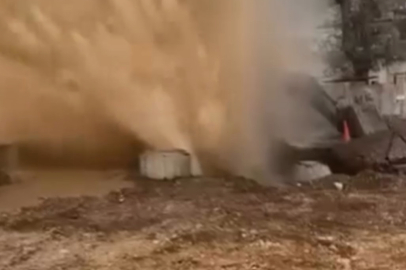 İş Makinesi, Ana Su Hattını Patladı