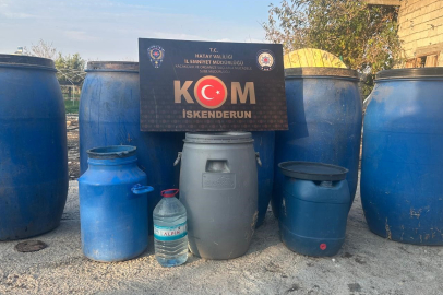 Hatay'da Sahte Alkol Operasyonu