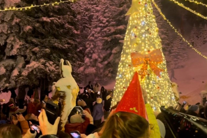 Uludağ'da yılbaşı coşkusu zirve yaptı