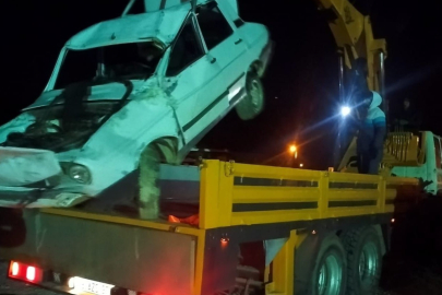 Otomobil 15 metreden düştü: 1 ölü