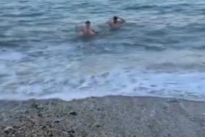 Soğuğa Aldırmadan Yüzdüler